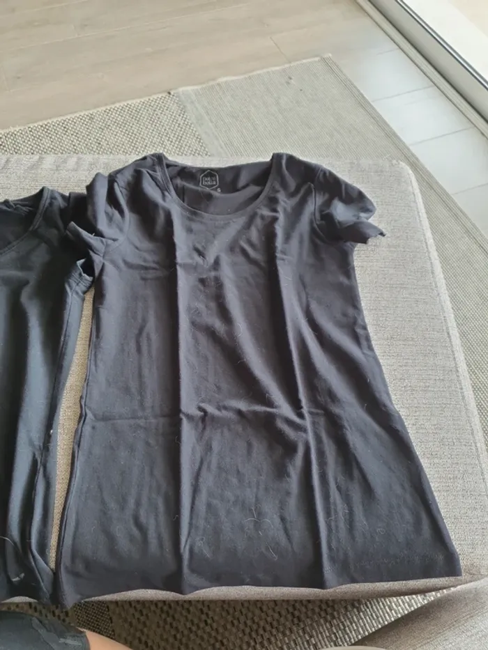 Lot tee short noirs