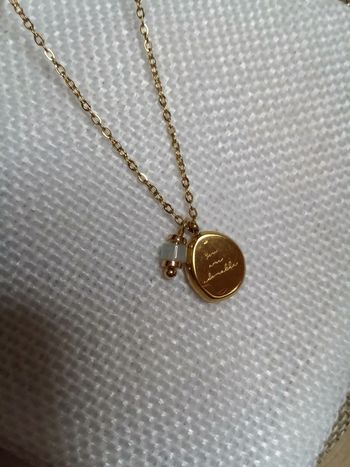 Collier avec pierre d'amazonite naturelle