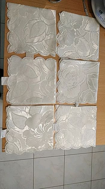 Lot de 6 serviettes satinées