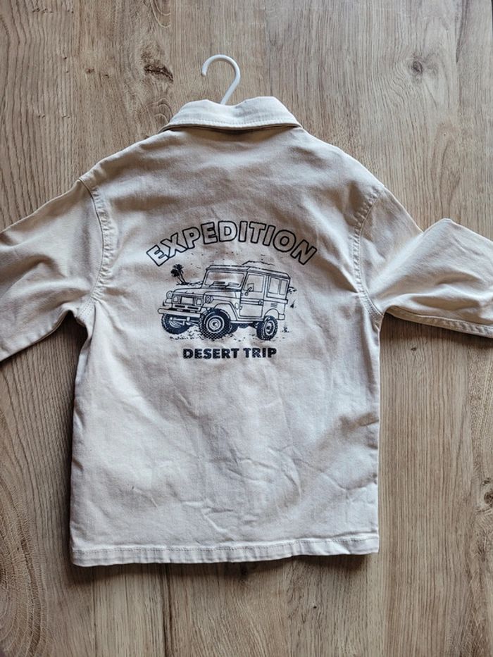 Veste en jean crème 5 ans - photo numéro 2