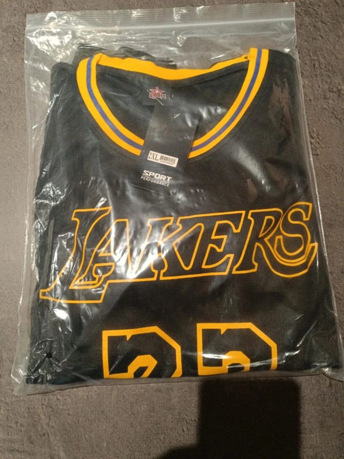 Tenue NBA Los Angeles Lakers LeBron James noir t2xl - photo numéro 4