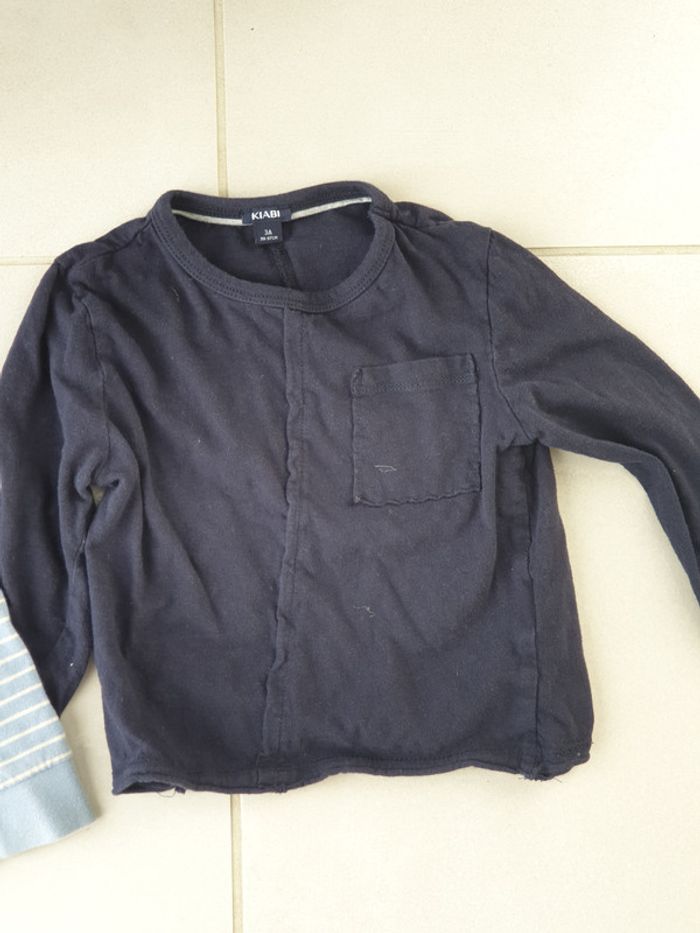 2 t shirt manche longue 2 ans 24 mois - photo numéro 3