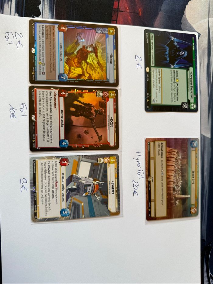 Star Wars Unlimited Cartes Légendaires/Rares - photo numéro 2