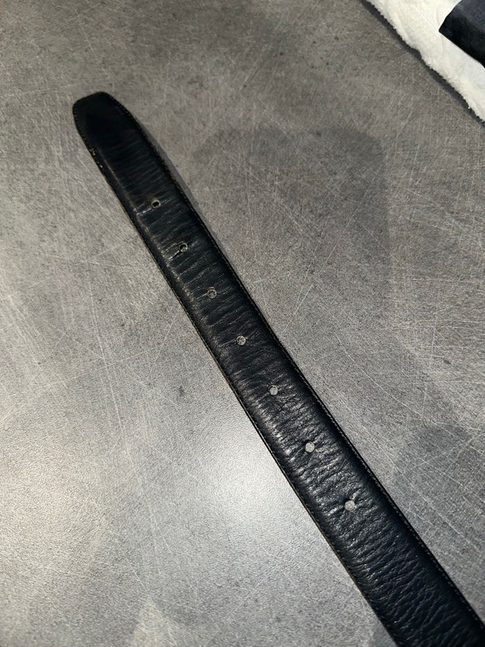 Ceinture double cuir de vachette nubuck Westbury Vintage 75-80cm - photo numéro 4