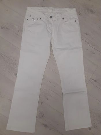 Jean femme blanc taille 40/42