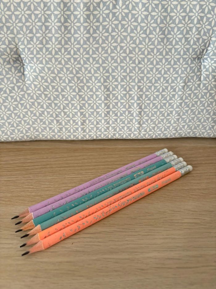 Pack de 6 Crayons à Papier HB Pastel