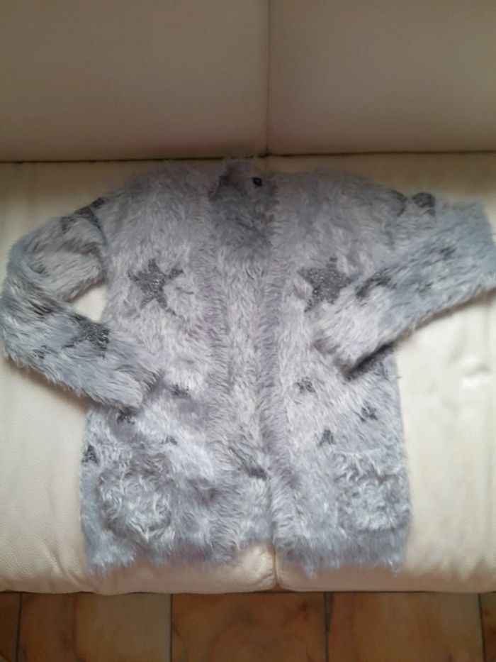 Gilet gris fille - photo numéro 3