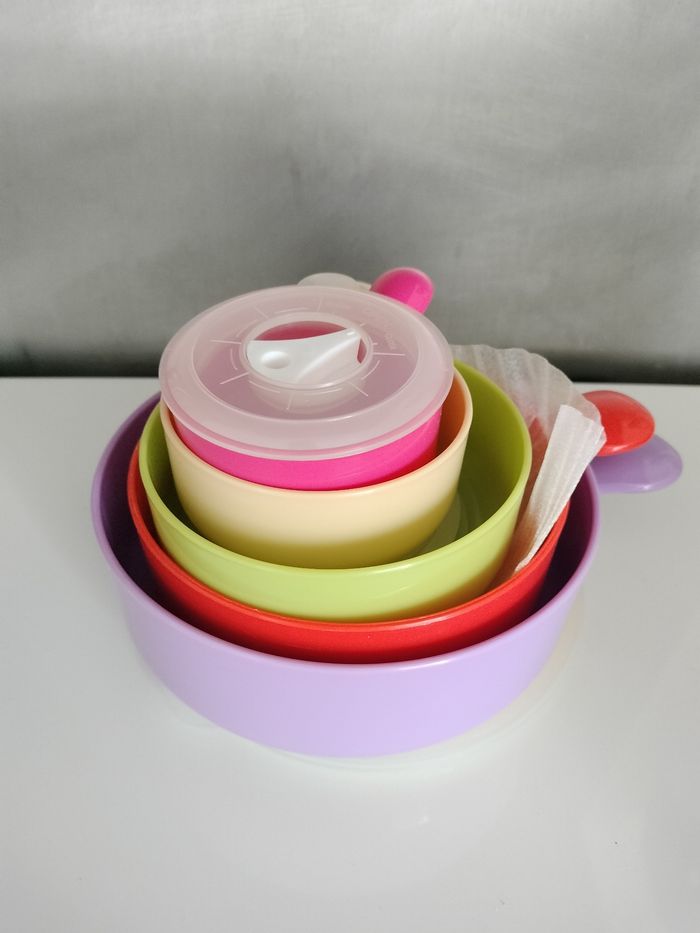 Lot de 5 casseroles pour micro onde - photo numéro 2