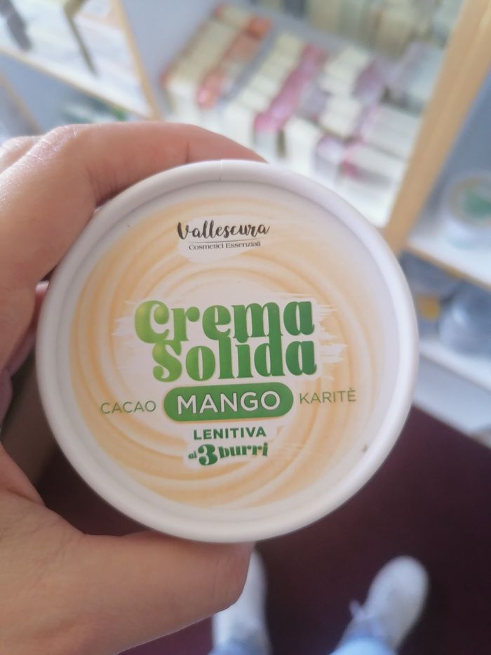 Crème Corps Solide Artisanal à la Mangue (90 g - équivaut à 500 ml de crème liquide) - Vallescura