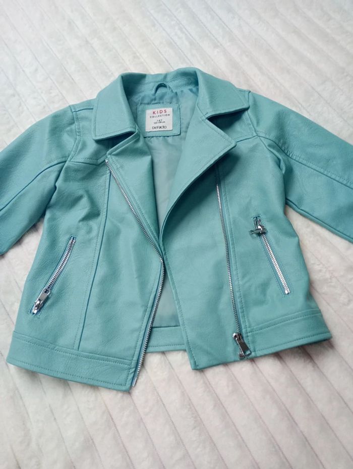 Veste Perfecto vert bleu 7 à 8 ans