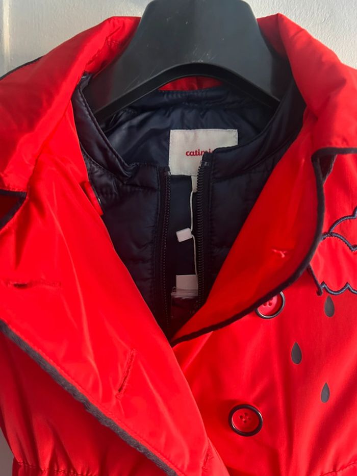 Blouson imperméable rouge Catimini collection Mary Poppins. - photo numéro 3
