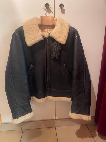 Blouson cuir Bombardier 