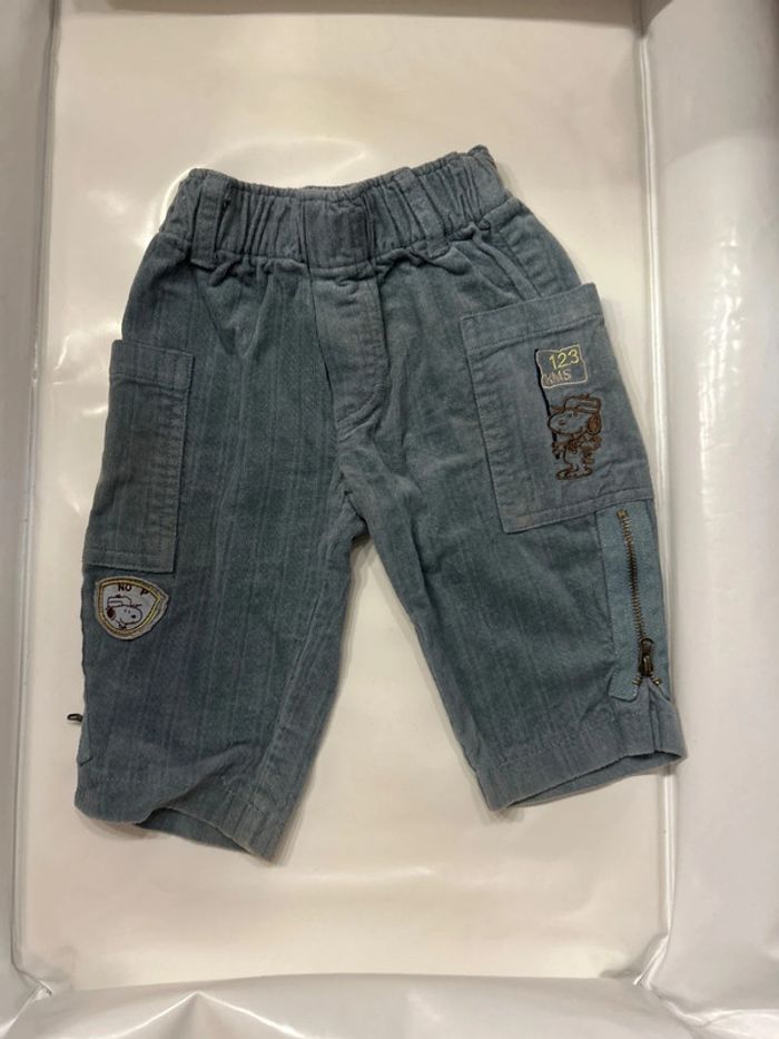 Pantalon velours Snoopy