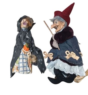 Décoration figurines sorcières halloween