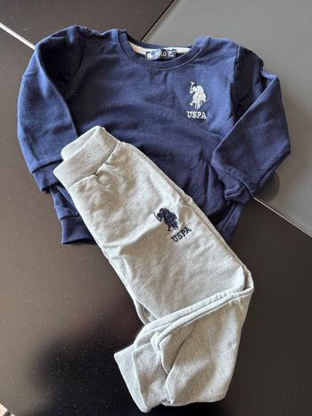 Ensemble jogging 24 mois marine / gris