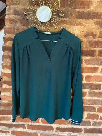 Blouse chemise Lola Jones Vert sapin