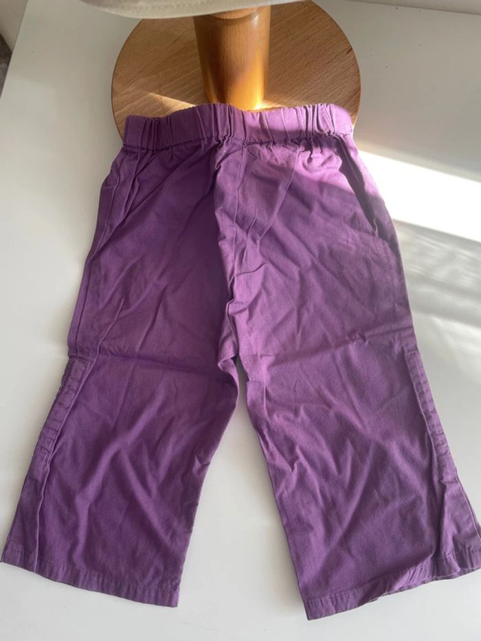 Pantalon violet bébé - photo numéro 2