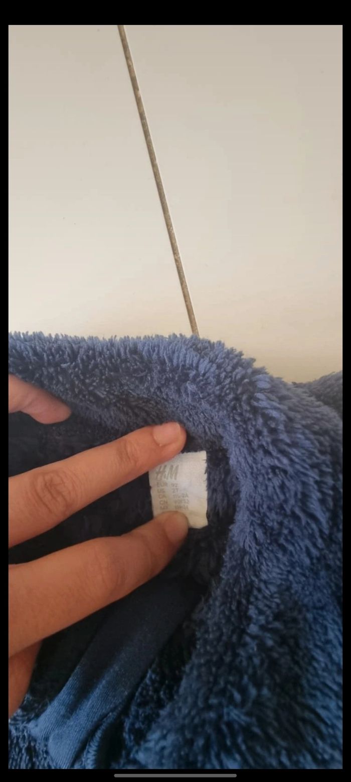 Veste /gilet en laine zipé h&m taille 18-24 mois - photo numéro 2