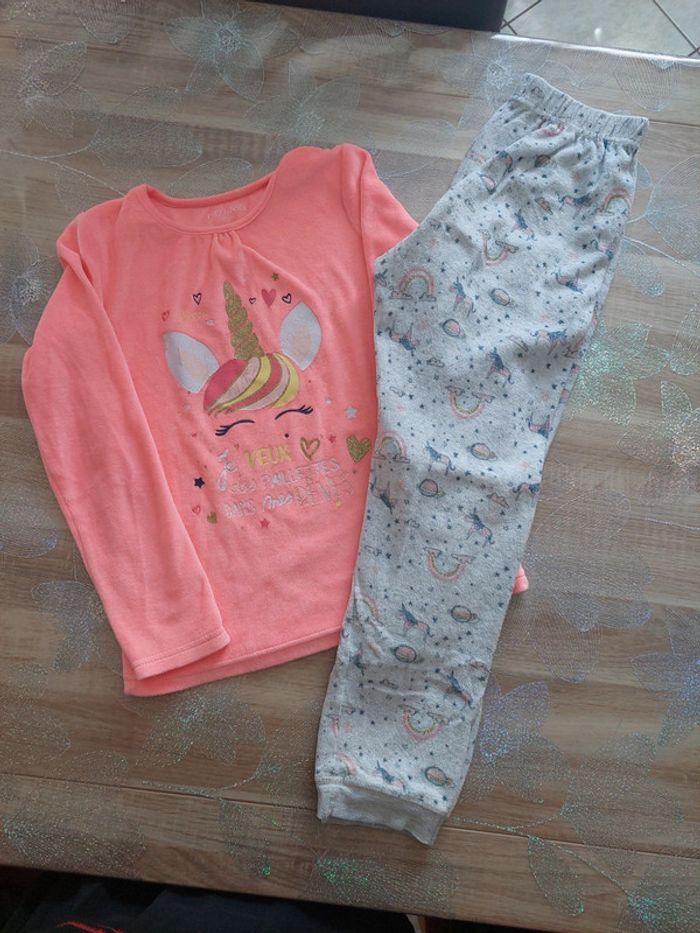 Pyjamas chaud fille licorne 10 ans