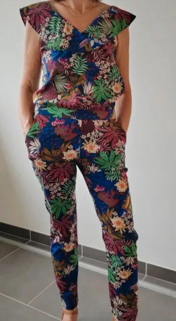 Magnifique Combinaison IKKS imprimé tropical