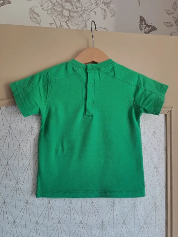 T-shirt garçon vert la compagnie des petits 24 mois comme neuf - photo numéro 6
