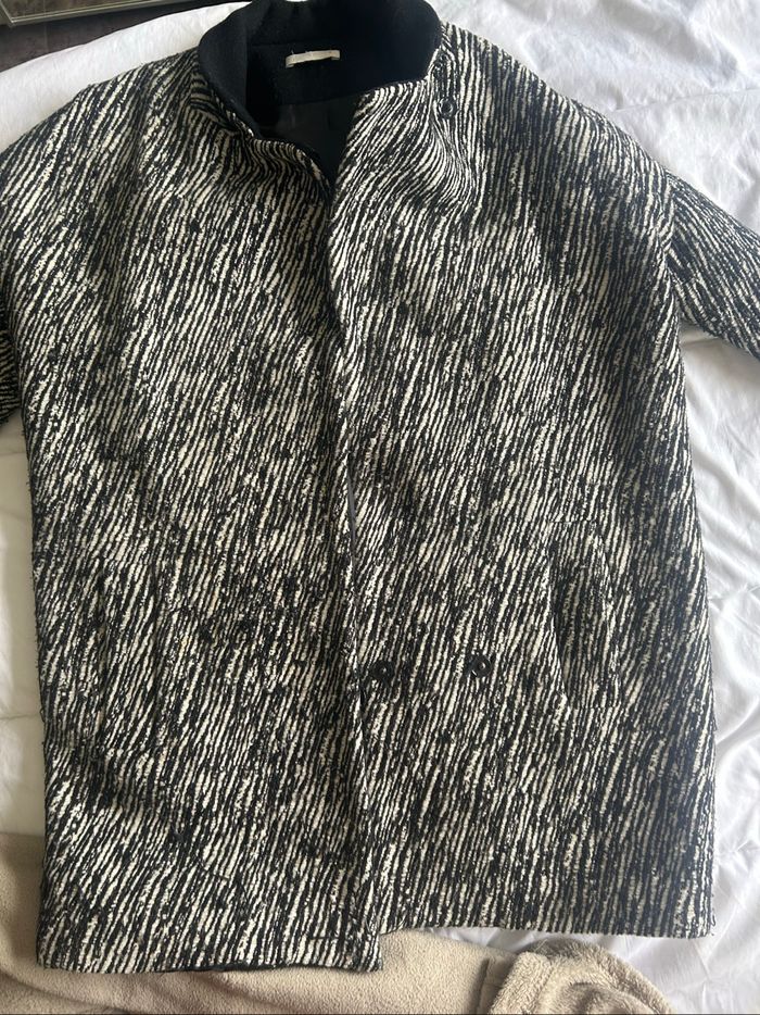 Manteau promod noir et blanc taille 40 - photo numéro 6