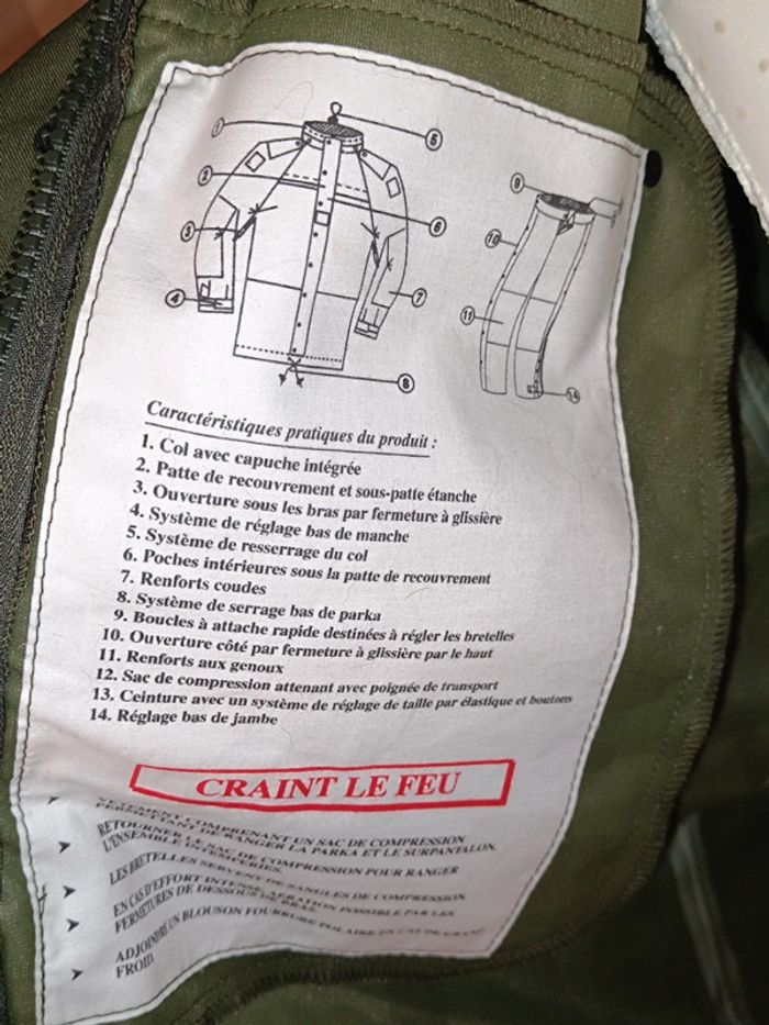 Parka GoreTex Militaire- Authentique Armée de terre - photo numéro 7