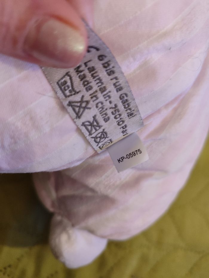 Doudou lapin rose tartine et chocolat - photo numéro 3