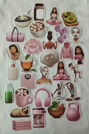 Lot x20 stickers autocollants fille / Zen