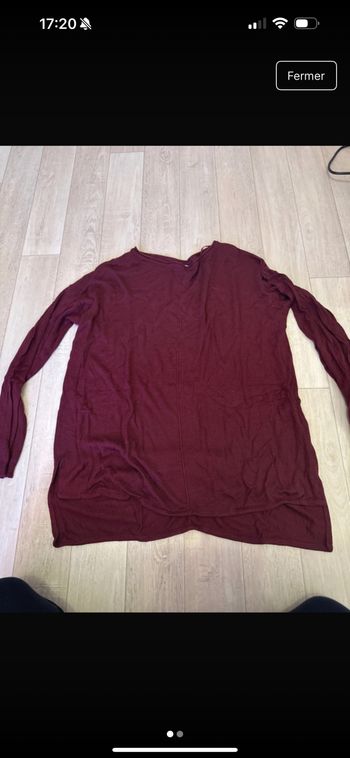 Pull léger bordeaux