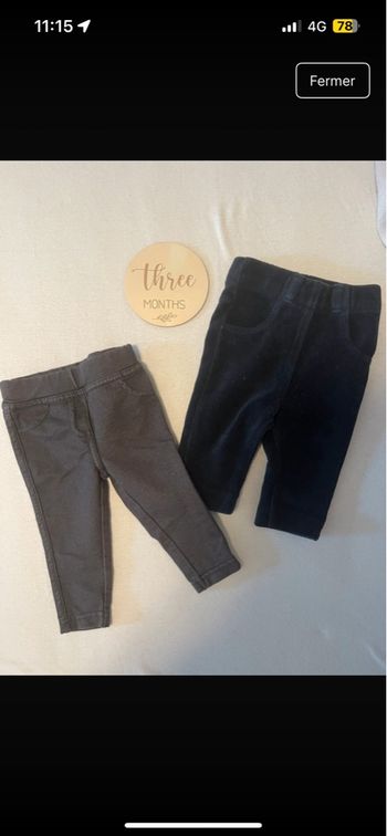 Lot de deux pantalons