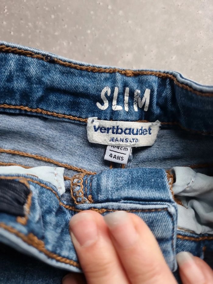 Lot de 2 jeans vertbaudet 4 ans - photo numéro 2