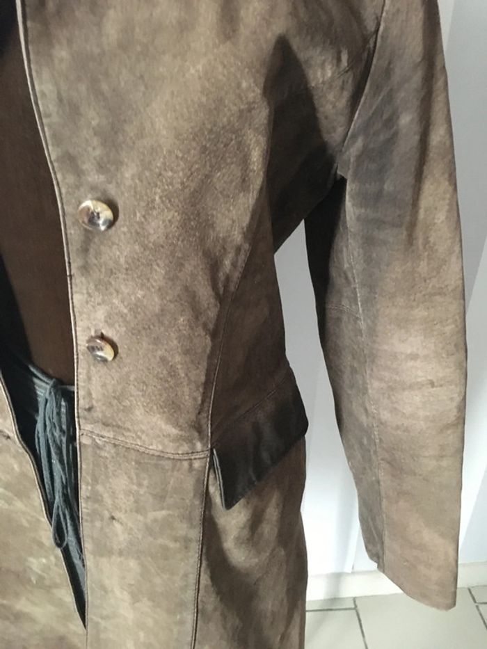 Veste 3/4 taille 38 croûte de porc/économise fdp envoi en petit format - photo numéro 7