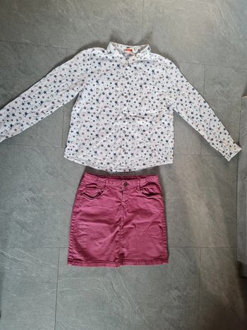 Ensemble chemisier + jupe tape à l'œil taille 12 ans porté une fois