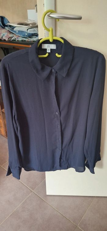 Chemise bleu marine fluide 38