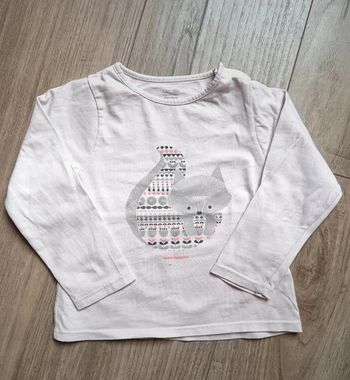T-shirt manches longues renard Obaïbi 2 ans