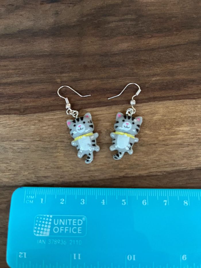 Boucles d'oreilles chat 😸 - photo numéro 2
