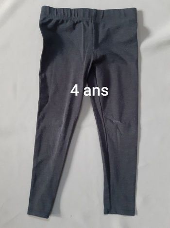 Legging long gris fille - in extenso - 4 ans