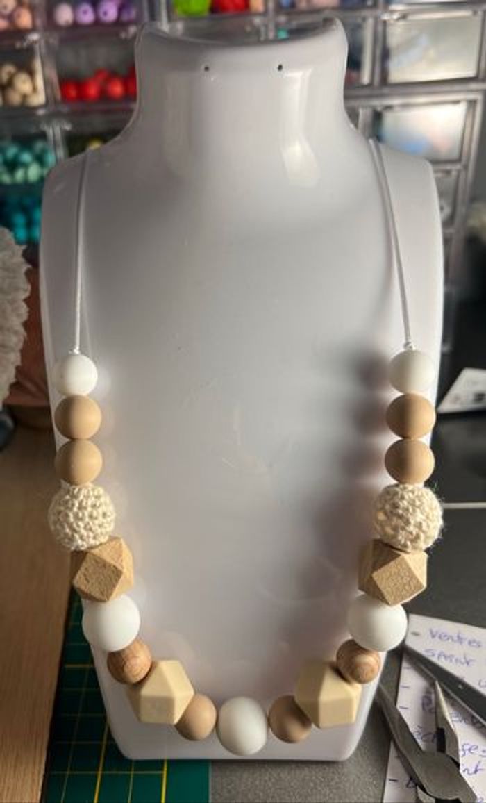 Collier d allaitement ou de portage à personnaliser - photo numéro 3