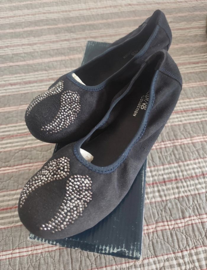 Ballerines en cuir Reqins neuves - photo numéro 2