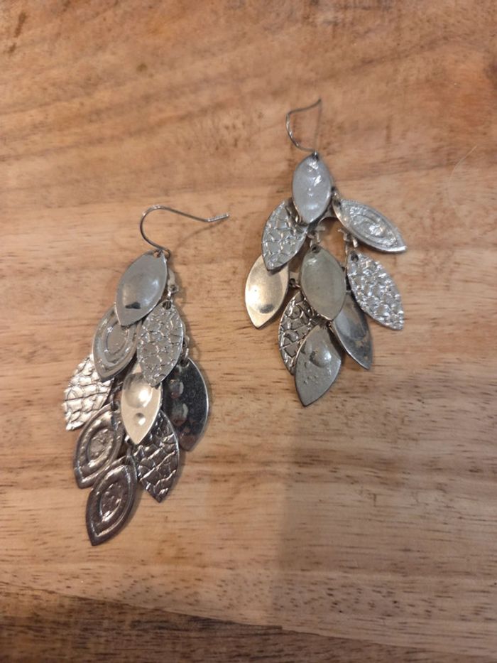 Lot 6 paires boucles d’oreilles fantaisie (argentées + dorées) - photo numéro 12