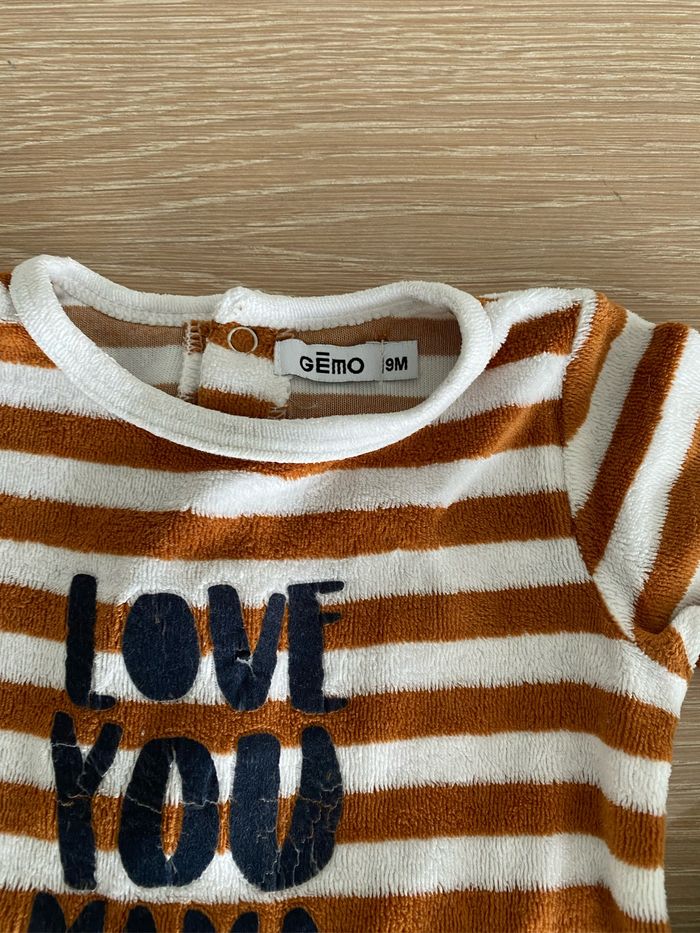 Pyjama velours 9 mois - photo numéro 4