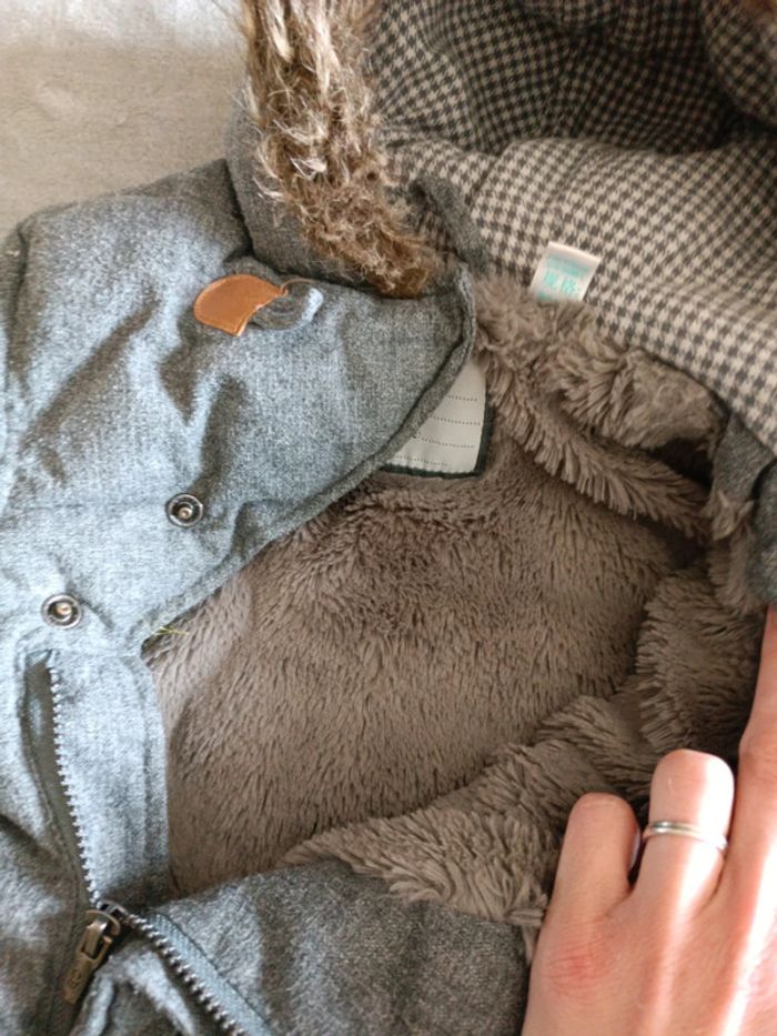 Gros manteau d'hiver à capuche fourré - photo numéro 4