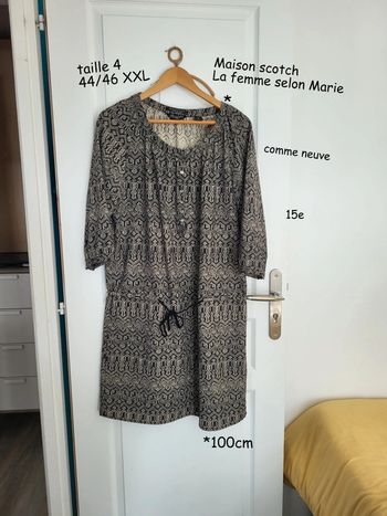 Robe Maison Scotch la femme selon Marie taille XXL