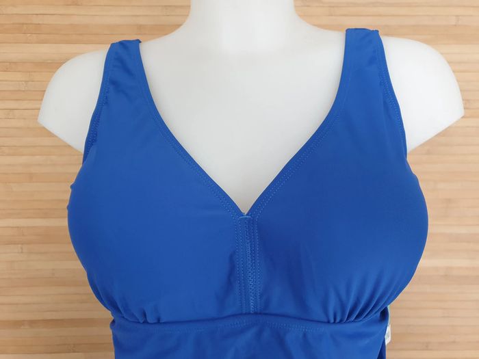 Maillot de bain une pièce avec short sous la jupe Shekini bleu Taille L - photo numéro 4