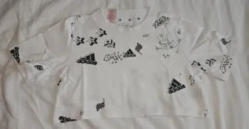 Tee-shirt crop top Adidas, 9/10 ans