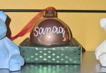 Boule de noël personnalisé