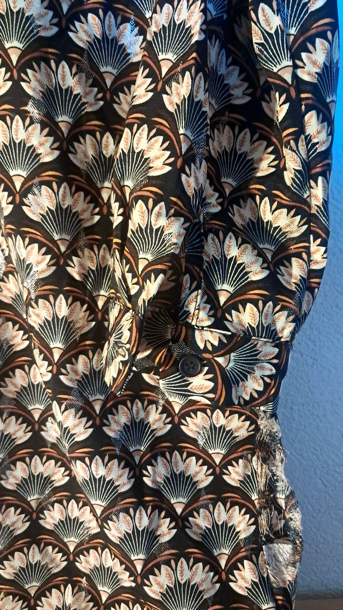 Robe fluide imprimée éventails – By One - photo numéro 5