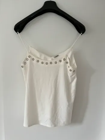 Débardeur blanc/écru