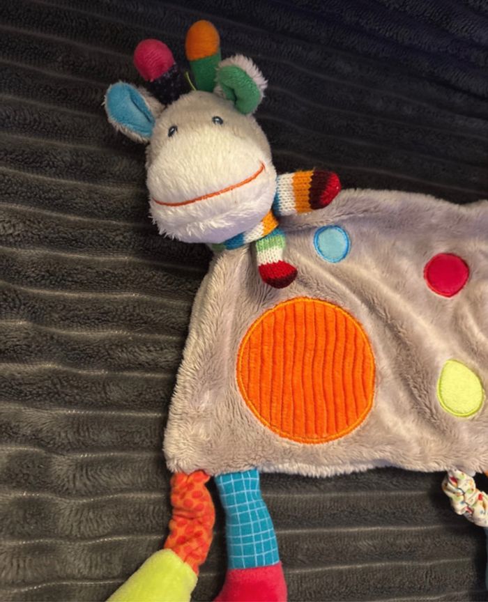 Doudou girafe plat - photo numéro 2